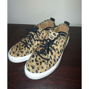 Sperry Top-Sider Women's Sneakers 7.5M Lace Up Memory Foam Cheetah Brown